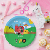 第2回バースデーファームバーンアニマルズオインクバモーア ペーパープレート (パーティー)