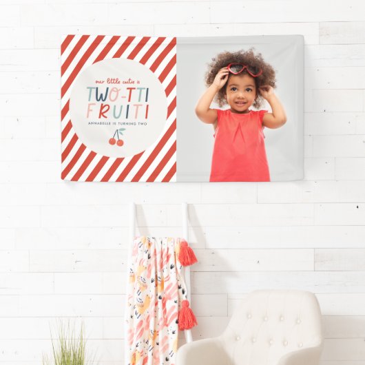 第2回バースデーフルーツ夏の子供たちのパーティー写真 横断幕 (インサイチュ)