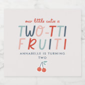 第2回バースデーフルーツ赤い夏の子供たちのパーティー ビールラベル (シングルラベル)