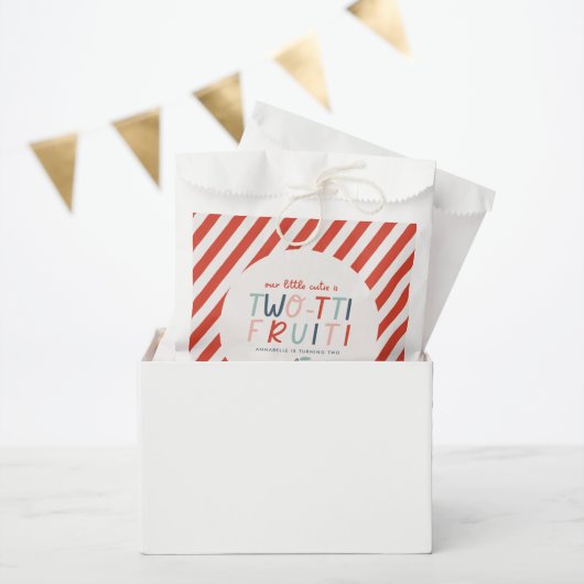 第2回バースデーフルーツ赤い夏の子供たちのパーティー フェイバーバッグ (パーティー)