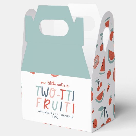 第2回バースデーフルーツ赤い夏の子供たちのパーティー フェイバーボックス (オープン)