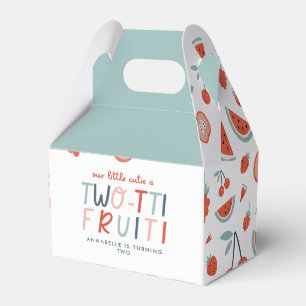 第2回バースデーフルーツ赤い夏の子供たちのパーティー フェイバーボックス