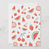 第2回バースデーフルーツ赤い夏の子供たちのパーティー 招待状 (裏面)