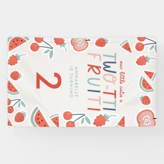 第2回バースデーフルーツ赤い夏の子供たちのパーティー 横断幕 (横)