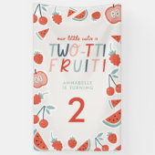 第2回バースデーフルーツ赤い夏の子供たちのパーティー 横断幕 (縦)