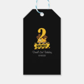第2回バースデーブラック&イエロー建築トラック ギフトタグ (正面)