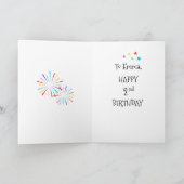 第2回ビッグ花火星歓迎第2誕生日 カード (内部)