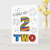 第2回ビッグ花火星歓迎第2誕生日 カード (黄色い花)