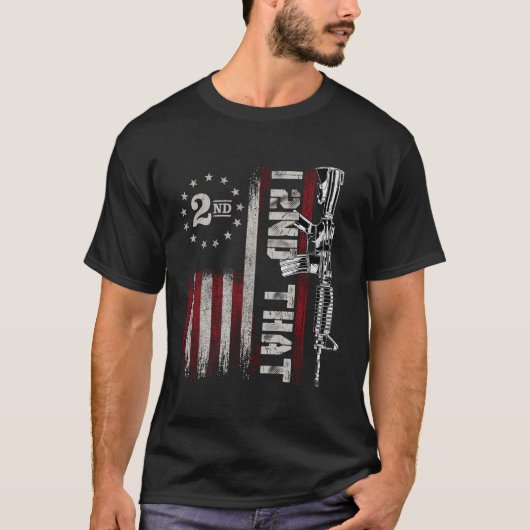 第2回プロガンアメリカン州修正第2回旗 Tシャツ (正面)