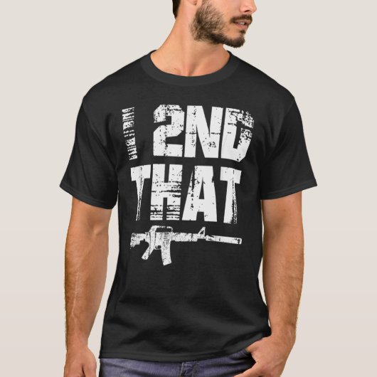 第2回プロ銃アメリカ愛国心の修正 Tシャツ (正面)