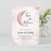 第2回ムーンガール誕生日パーティーピンク 招待状 (スタンド正面)