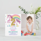 第2回ユニコーン誕生日招待状と写真 招待状 (スタンド正面)