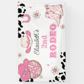 第2回ロデオ女性のカーボーイウェスタン誕生日パーティー 横断幕 (縦)