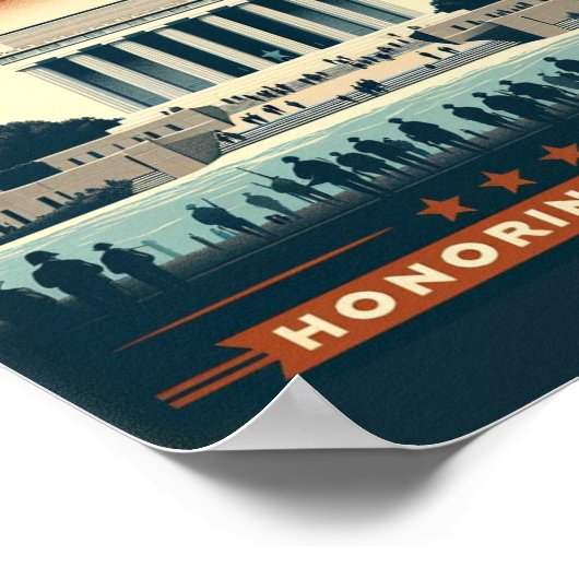 第2回世界大戦記念犠牲を称える ポスター (角)