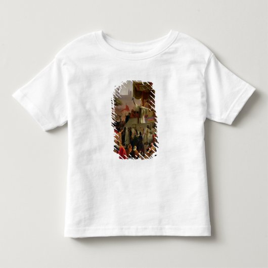 第2回十字軍を説教するサンベルナール峠 トドラーTシャツ (正面)