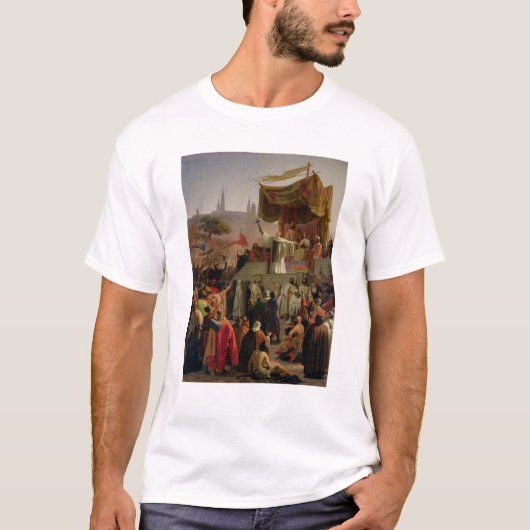 第2回十字軍を説教するサンベルナール峠 Tシャツ (正面)