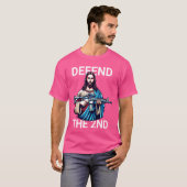 第2回改正アメリカ憲法パットをイエスが守る Tシャツ (正面フル)