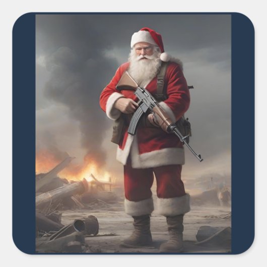 第2回改正サンタクリおもしろいスマス スクエアシール (正面)