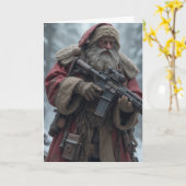 第2回改正サンタクリパーソナライズされたスマス カード (黄色い花)