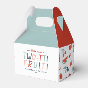 第2回誕生日の果実の赤い夏の子ども向けパーティーファブ フェイバーボックス