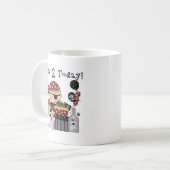 第2回誕生日の海賊Tシャツとギフト コーヒーマグカップ (正面左)