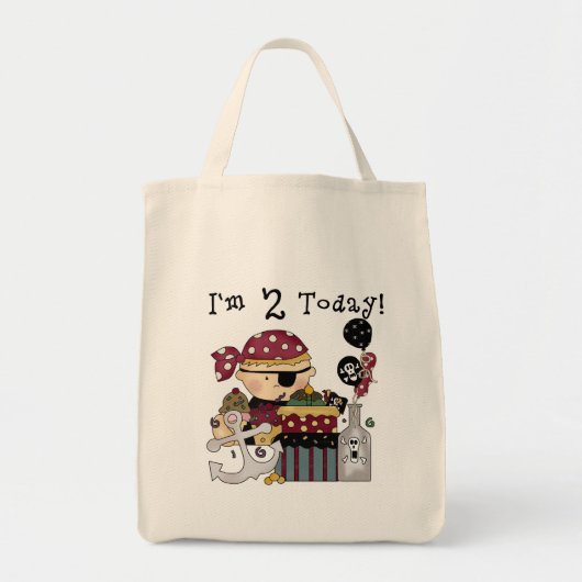 第2回誕生日の海賊Tシャツとギフト トートバッグ (正面)
