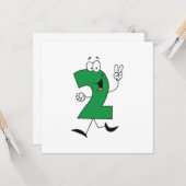 第2回誕生日Tシャツとギフト カード (正面/裏面インサイチュ)