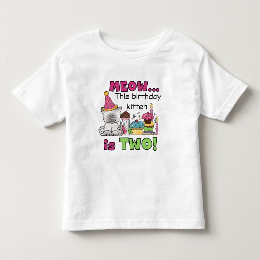 第2回誕生日Tシャツとギフト トドラーTシャツ (正面)