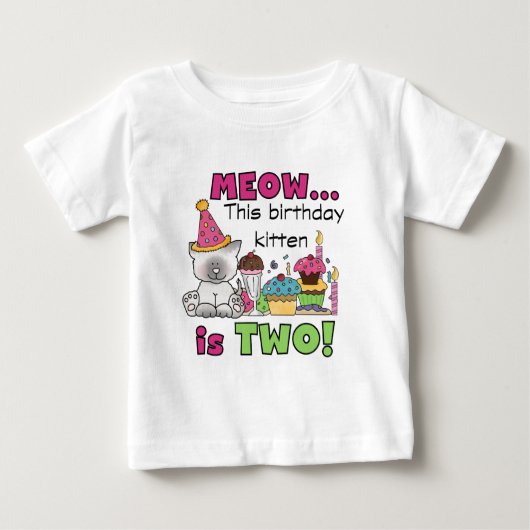 第2回誕生日Tシャツとギフト ベビーTシャツ (正面)
