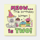 第2回誕生日Tシャツとギフト マグネット (正面)