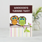 第2回Birthday Owlテーマパーティー招待状 招待状 (スタンド正面)