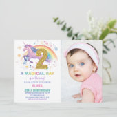 第2回Unicorn誕生日招待状（写真あり） 招待状 (スタンド正面)