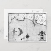 第2図艦隊の経路を示す ポストカード (正面/裏面)