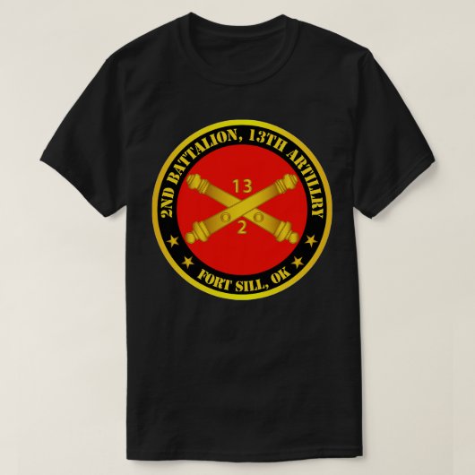 第2大隊第13連隊、分隊フィート Tシャツ (デザイン正面)