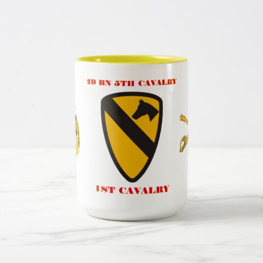 第2大隊第5騎兵第1騎兵団 ツートーンマグカップ (中央)