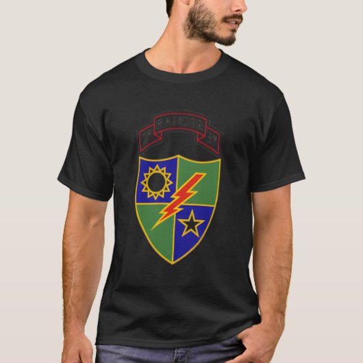 第2大隊第75レンジャーレジット Tシャツ (正面)