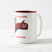 第2大隊503Dの歩兵の173RD空輸のマグ ツートーンマグカップ (正面右)