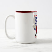 第2大隊503Dの歩兵の173RD空輸のマグ ツートーンマグカップ (左)