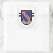 第2大隊508歩兵連隊フラッシュ/DUIステッカー スクエアシール (バッグ)