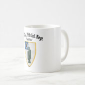 第2大隊、第35 Inf "サボテン青"の-コップ コーヒーマグカップ (正面右)