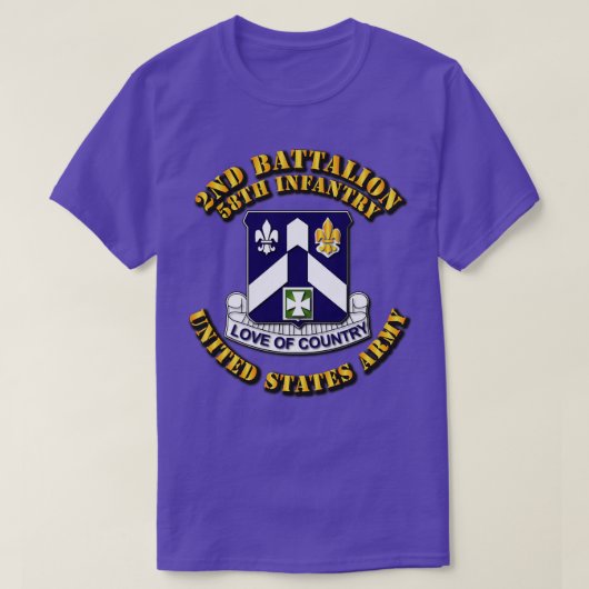 第2大隊 第58歩兵連隊 Tシャツ (デザイン正面)