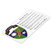 第2大隊 – 第75レンジャー連隊磁石4x6 マグネット (左側)