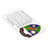 第2大隊 – 第75レンジャー連隊磁石4x6 マグネット (右側)