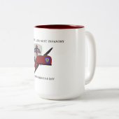 第2大隊(ABN)の501ST歩兵は襲います ツートーンマグカップ (正面右)