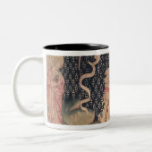 第2天使はバビロンの秋を発表します ツートーンマグカップ (左)