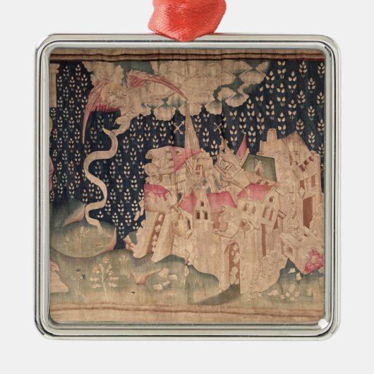 第2天使はバビロンの秋を発表します メタルオーナメント (正面)