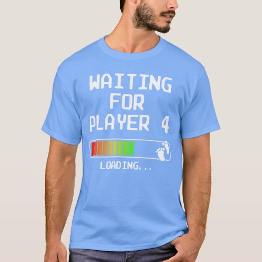 第2子妊娠の発表 ゲーマーパパ Tシャツ (正面)