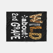 第2学年の歓迎新学期初日Oについて フリースブランケット (正面(横))