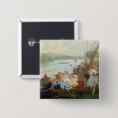 第2帝国の間のAsnieresのレガッタ 缶バッジ (正面&裏面)