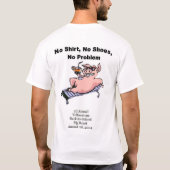 第2年次イエローストーンのブタのロースト Tシャツ (裏面)